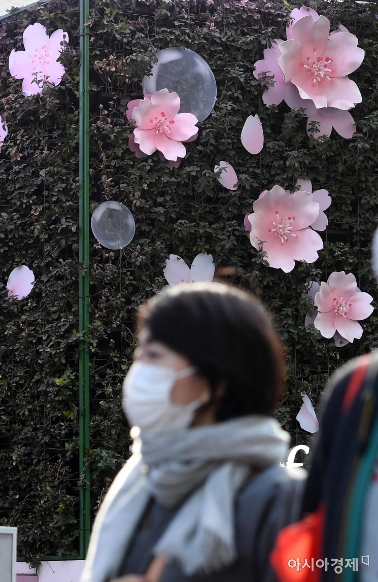 [포토] 명동의 꽃샘추위