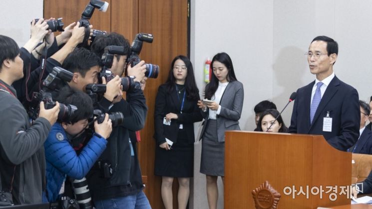 [포토] 모두 발언하는 최정호 후보자