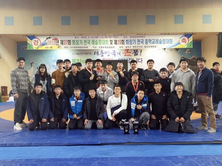 광주체고, 제37회 회장기 전국레슬링대회서 금메달 5개 수확