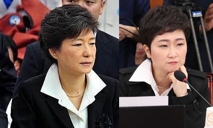 박근혜 전 대통령(좌), 이언주 바른미래당 의원(우).사진=연합뉴스/온라인커뮤니티