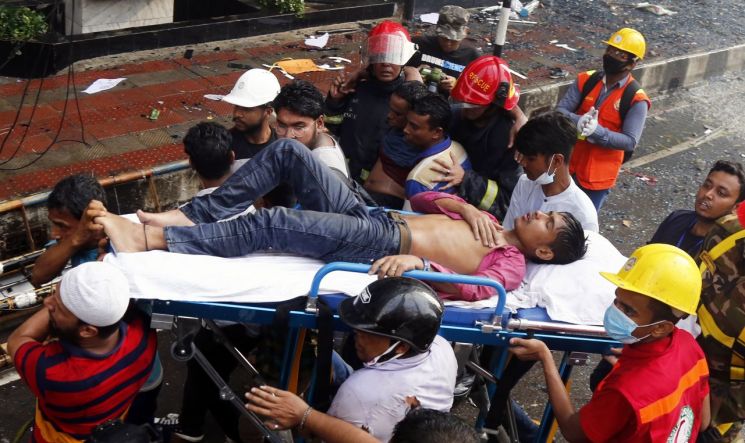 방글라데시 고층 건물서 화재…"19명 사망·70명 부상"