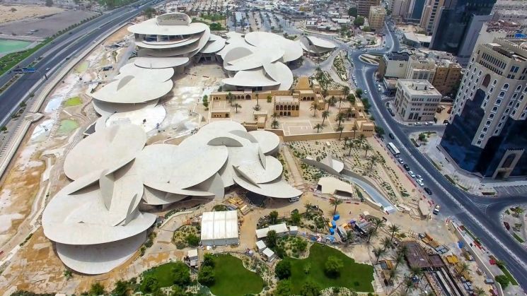 현대건설은 현지시간 27일 카타르 수도 도하에서 카타르 국립박물관 개관식을 진행했다.