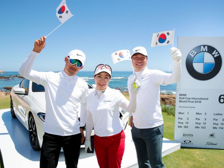 BMW 아마추어 골프 대회 韓대표팀 준우승…女개인전은 '우승'