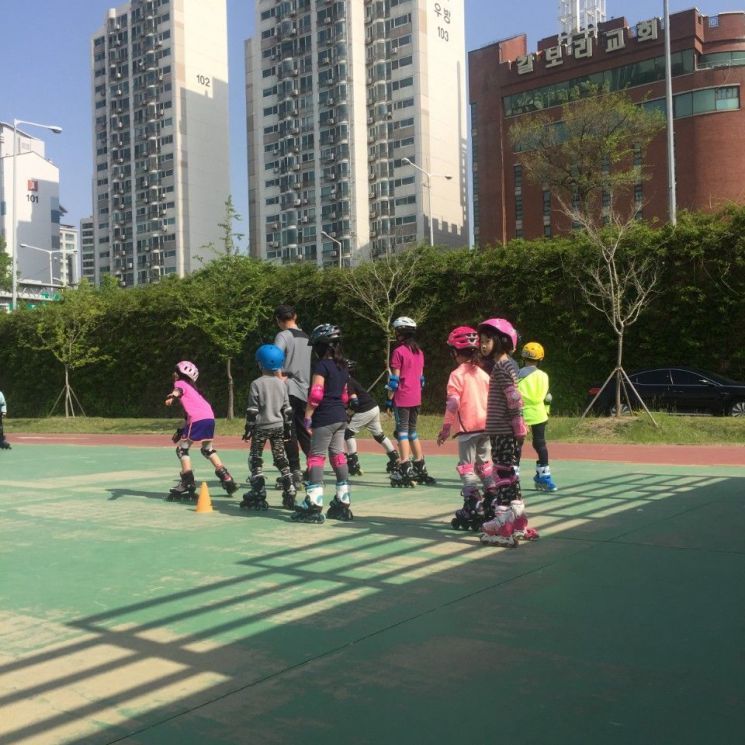 광진구, 초등학생 대상 '주말 인라인 교실' 운영