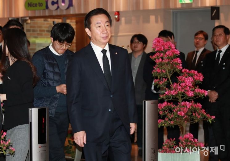 [포토] 조양호 회장 빈소 향하는 김성태 의원