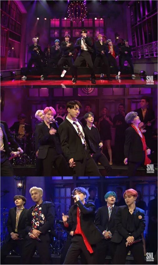 방탄소년단, 'SNL'서 신곡 공개…"완벽한 라이브로 美 홀렸다"
