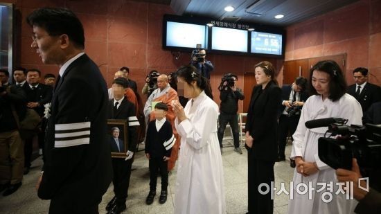 [포토] 고 조양호 회장 발인식