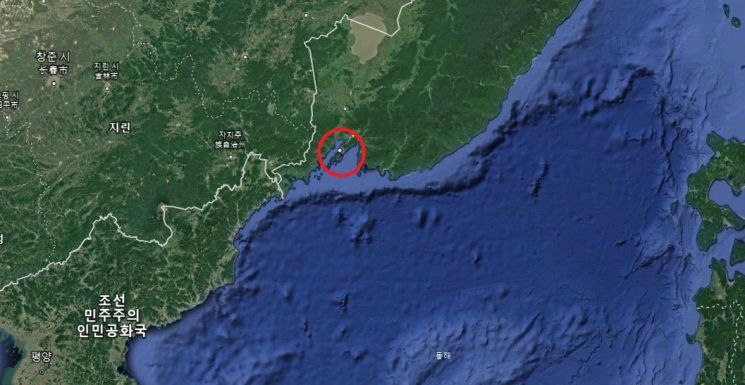 블라디보스톡 (빨간원) <사진=구글어스 캡쳐>