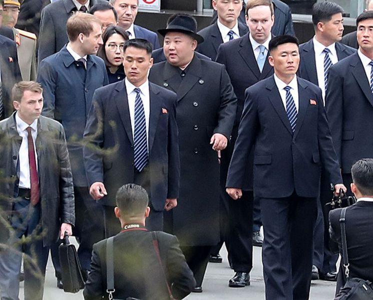 [포토] 김정은 위원장 블라디보스토크 첫 나들이