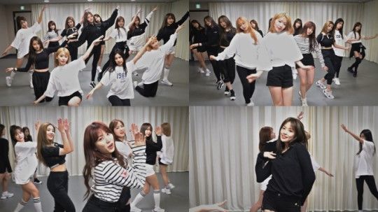 아이즈원, MV 2500만뷰 돌파 기념 안무 영상 공개