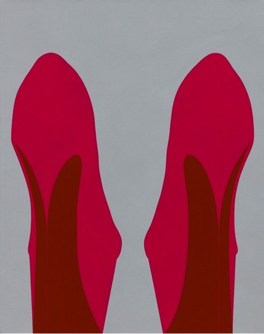 오병재 'Big Heels', 2019, Acrylic on canvas, 43㎝x34㎝  [사진= 애술린 갤러리 제공]