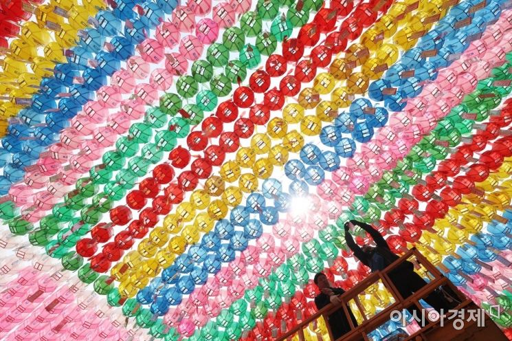 [포토]조계사에 아름다운 오색연등