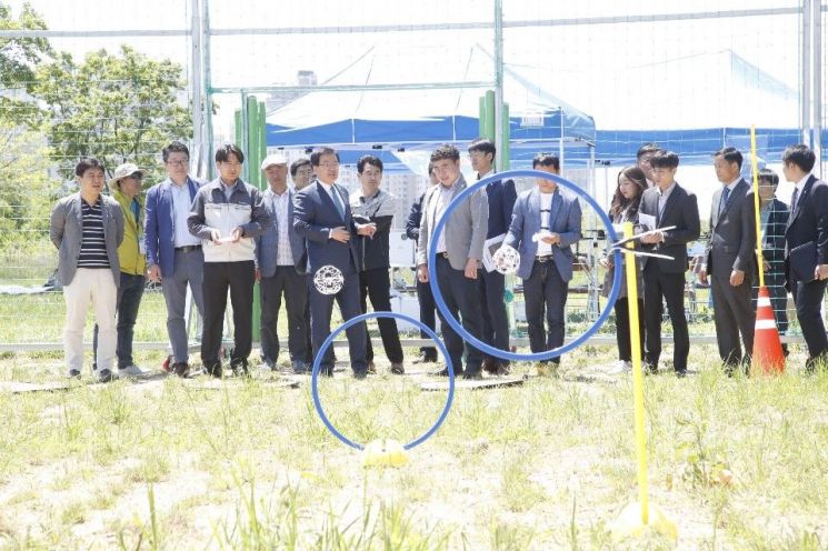 북구에 시범운영중인  ‘드론 비행연습장’  사진 북구청