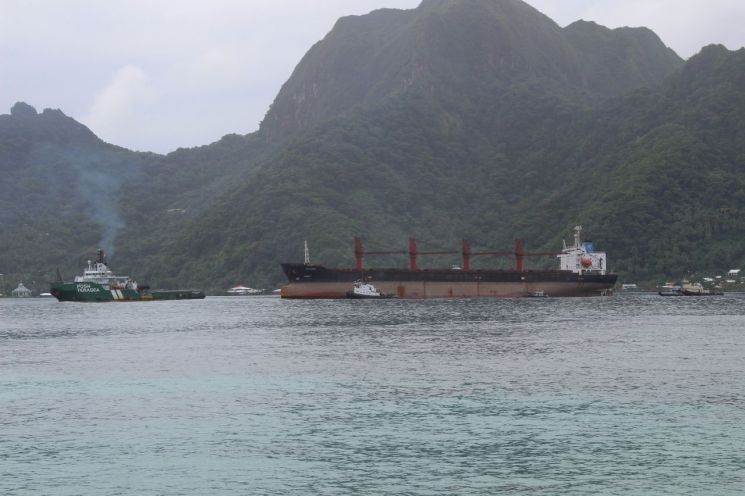 美 압류한 北 화물선, 미국령 사모아에 정박…"조사 후 이동 예정"