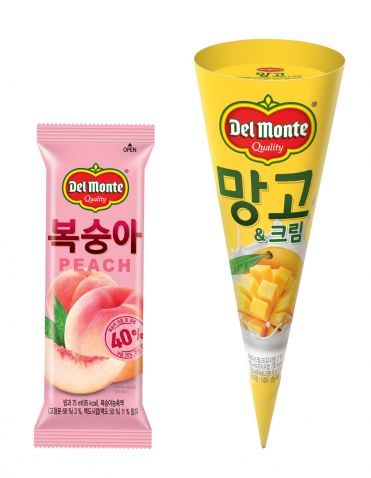 롯데푸드, '델몬트 복숭아' 등 빙과 신제품 2종 출시 