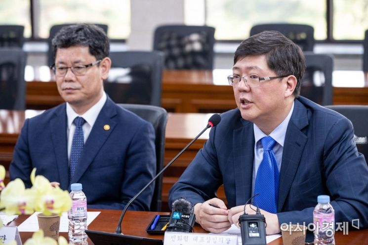 [포토]대북 식량지원 관련 간담회 참석한 김홍걸 대표상임의장