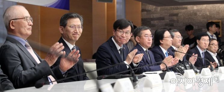 [포토] 대기업 전문경영인들과 만난 김상조 위원장