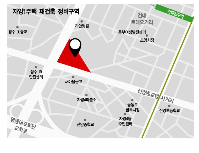 한강 인접 재건축, 자양1구역 정비사업 속도