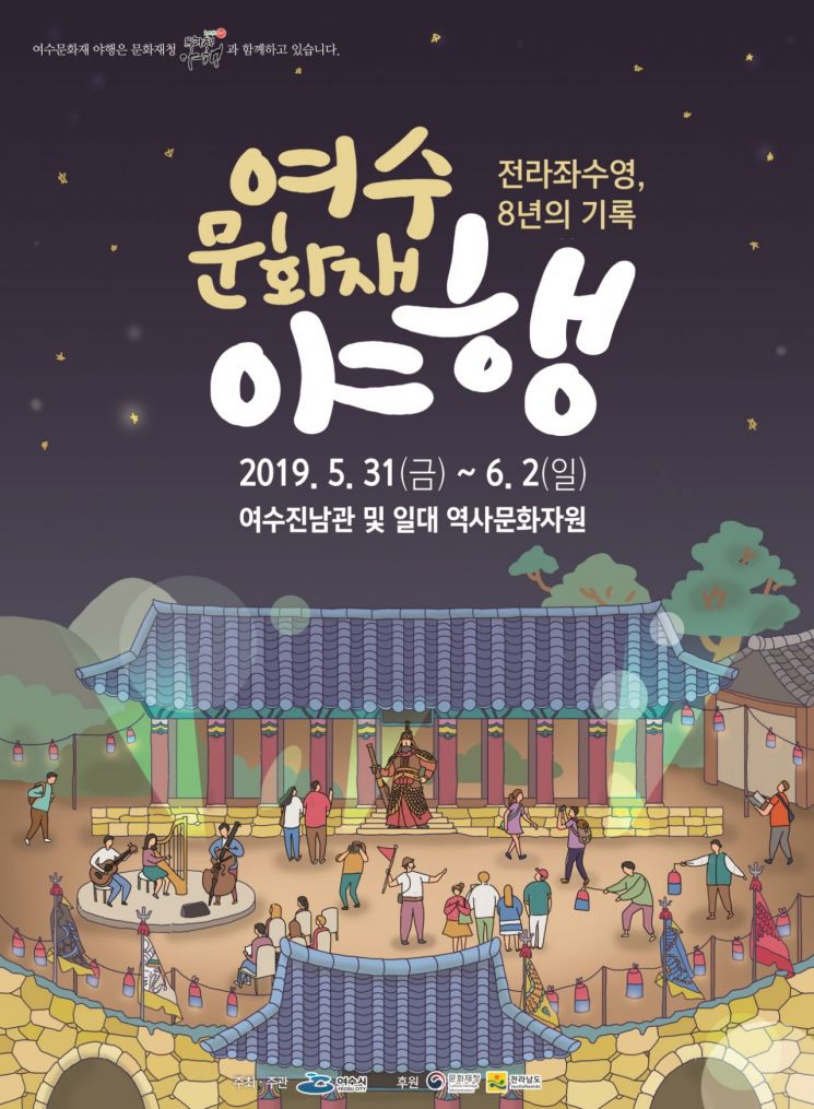 여수 문화재 야행 포스터