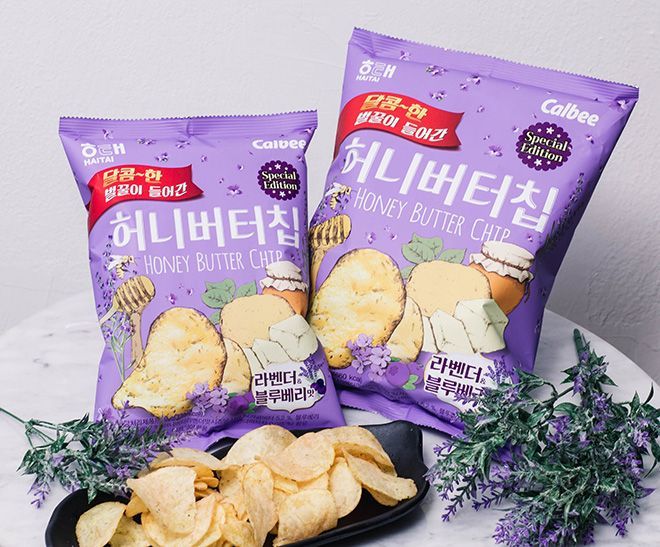 보랏빛 향기 허니버터칩…여름 한정판 ‘라벤더&블루베리’ 출시