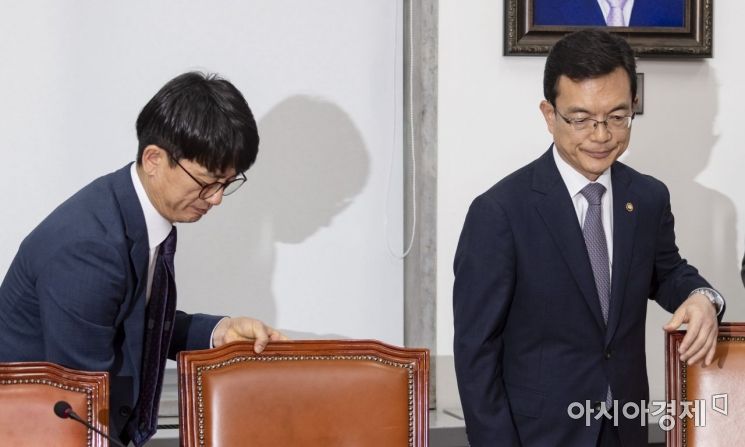 [포토] 회의 참석하는 조세영 외교차관·박재민 국방차
