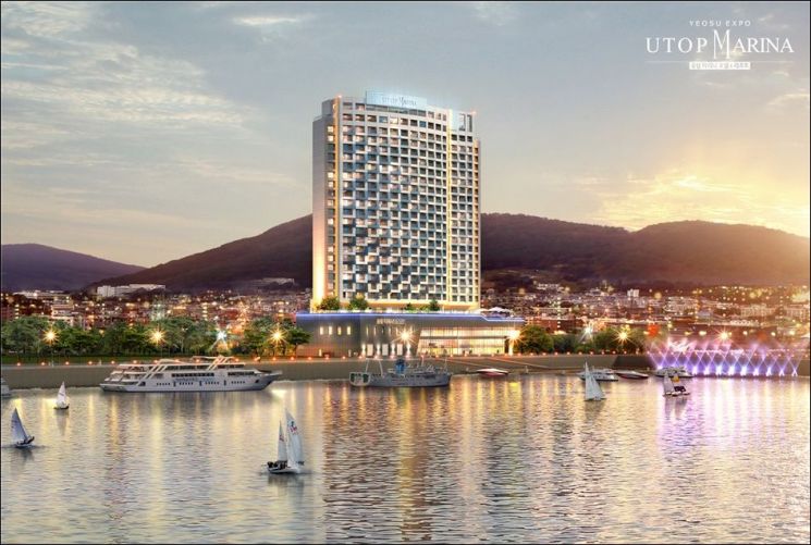 한려수도 중심 '여수 엑스포 유탑 마리나 호텔&리조트' 개관
