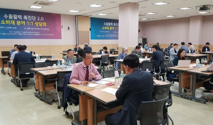 수출활력 촉진단 2.0 소비재 분야 1대1 상담회(사진=무역협회)