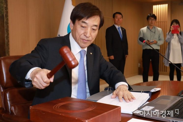 [포토] 금통위 주재하는 이주열 한국은행 총재