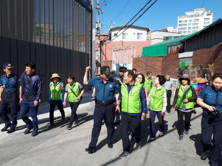 신길음 도시환경정비구역 민·관·경 합동 안전 순찰