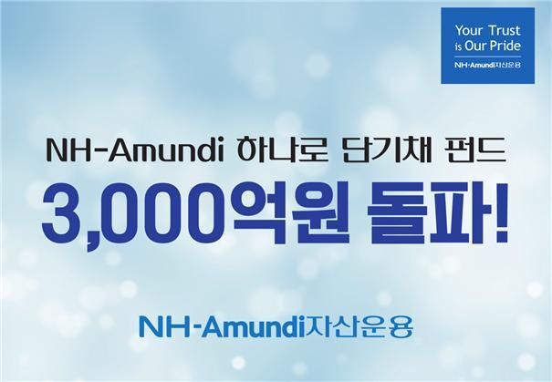 NH-아문디운용 '하나로 단기채 펀드' 설정액 3000억원 돌파