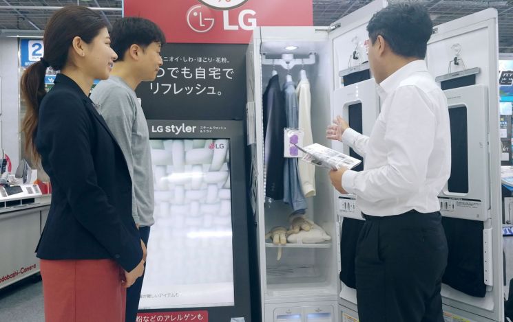 꽃가루 사회 문제 된 日…'LG 스타일러' 판매 급증