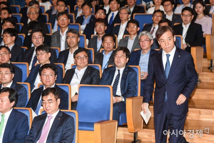 [포토]창립기념식 참석한 이주열 한국은행 총재