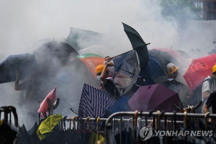 [포토] '물대포·최루탄까지 등장'