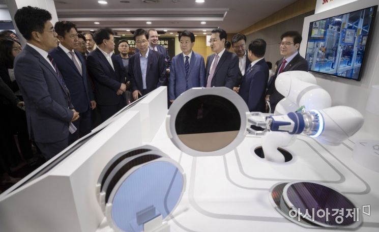 [포토] 양자보안을 이용한 반도체 생산 시연