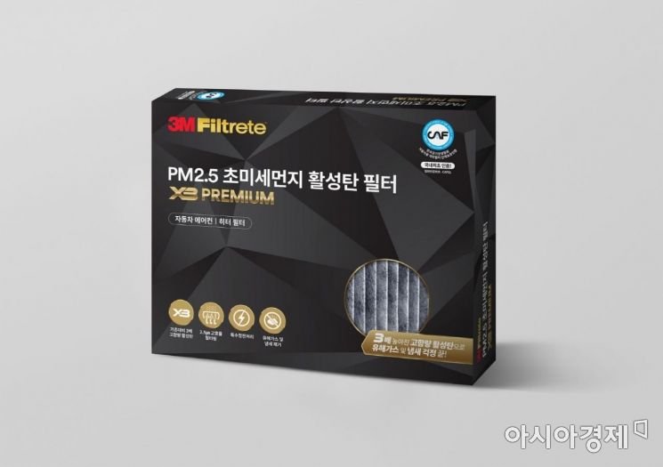 한국쓰리엠, 공기청정협회 인증 '차량용 에어컨 필터' 출시 