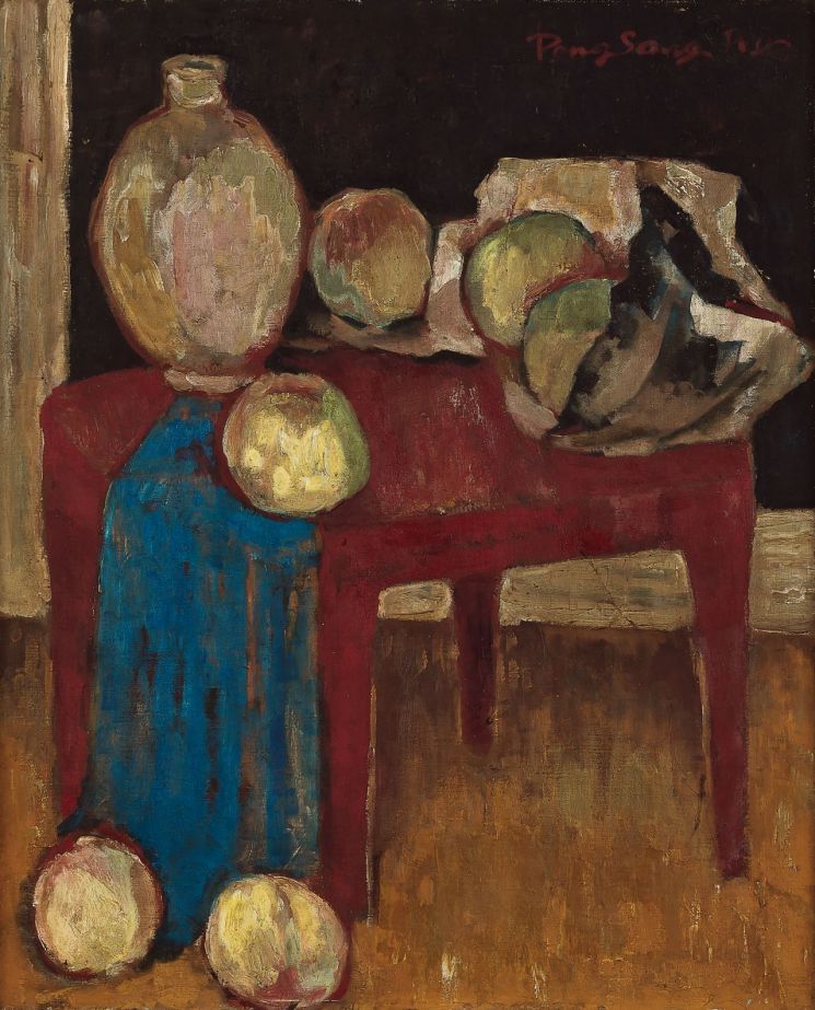이봉상 '정물', oil on canvas, 64.5×53㎝, 경매 추정가 2500만-5000만원  [사진= 서울옥션 제공]