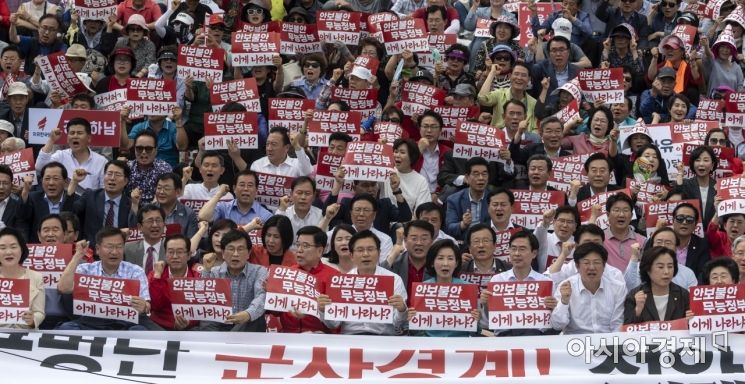 [포토] 자유한국당,  '北선박 규탄대회'