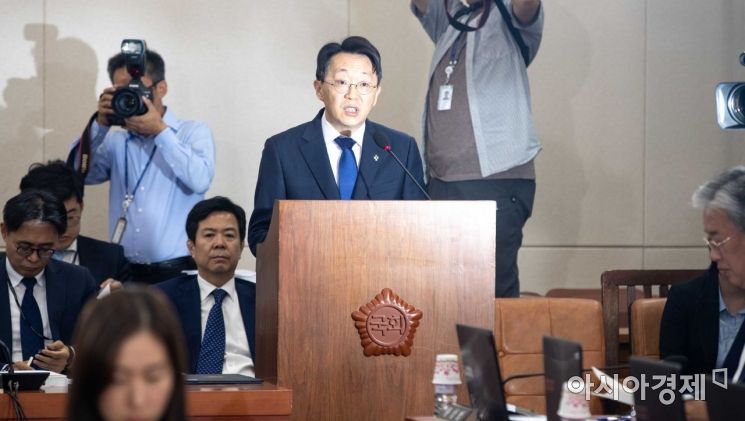 [포토]인사말하는 김현준 국세청장 후보자