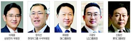 5대그룹 총수, 日 대응 비상경영 고삐