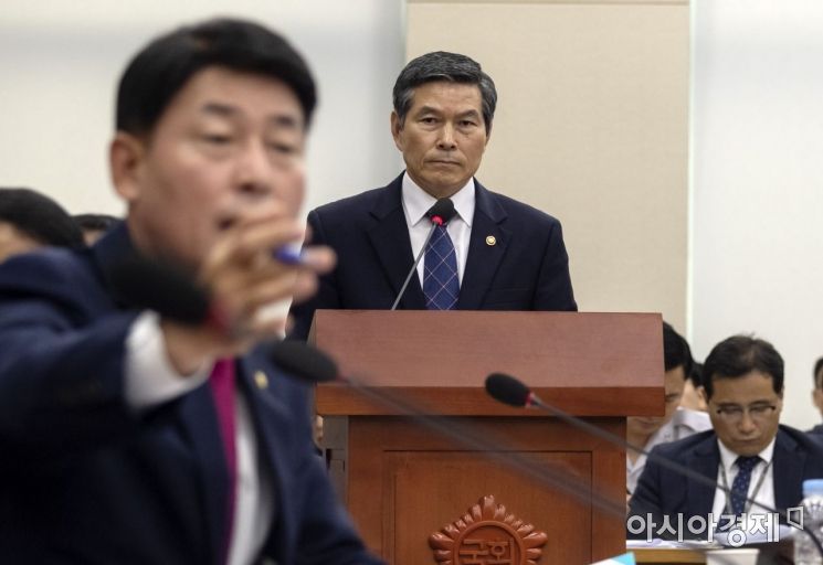 [포토] 북한 목선 관련 현안보고 막는 자유한국당