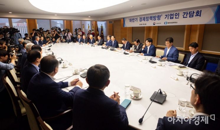 [포토]하반기 경제정책방향 기업인 간담회 개최