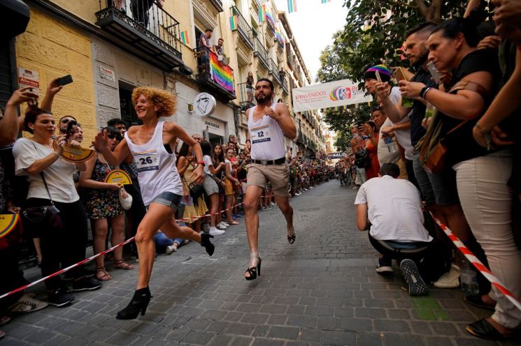 2019년 스페인에서 개최된 성소수자 퍼레이드.[사진 = REUTERS] [이미지출처=로이터연합뉴스]