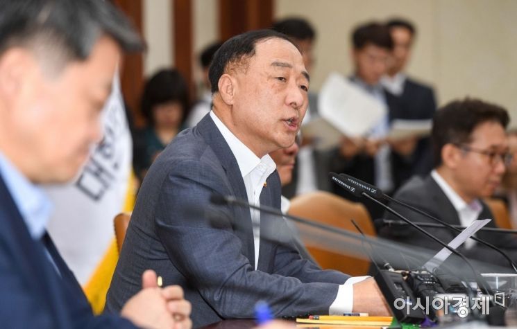 [포토]모두발언하는 홍남기 부총리