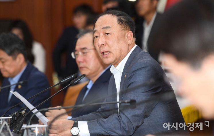 [포토]모두발언하는 홍남기 경제부총리