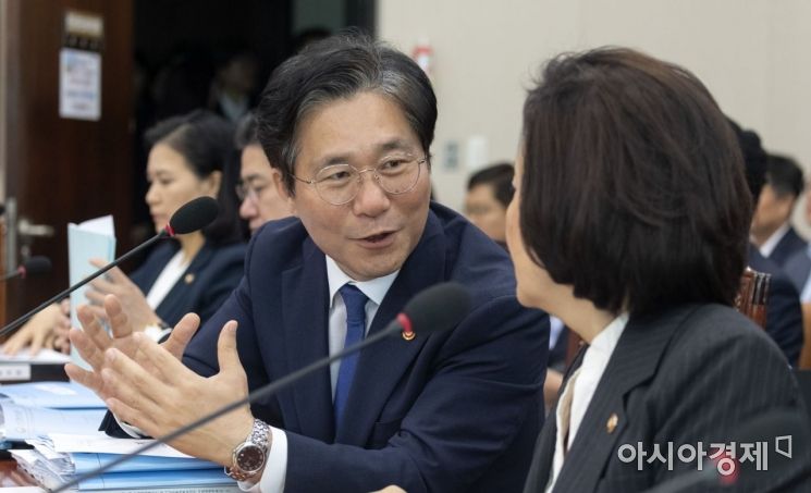 [포토] 국회 출석한 성윤모 장관