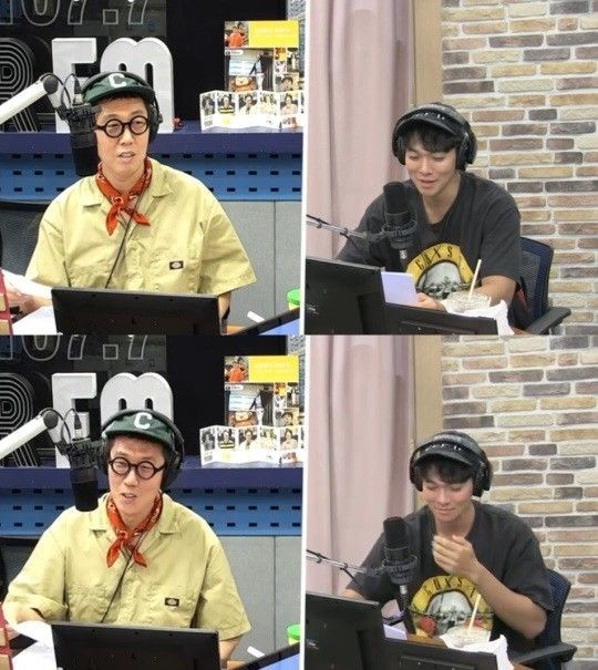 배우 이규한이 라디오에 출연해 김영철에 대한 서운함을 전했다./사진=SBS 파워FM 라디오 방송 캡쳐