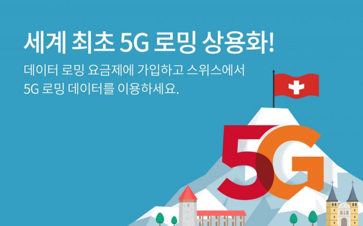 SKT 세계 최초 5G 로밍…스위스서 당분간 공짜