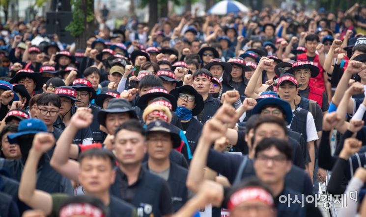 하반기 투쟁 불붙인 민주노총…5만명 참여 총파업