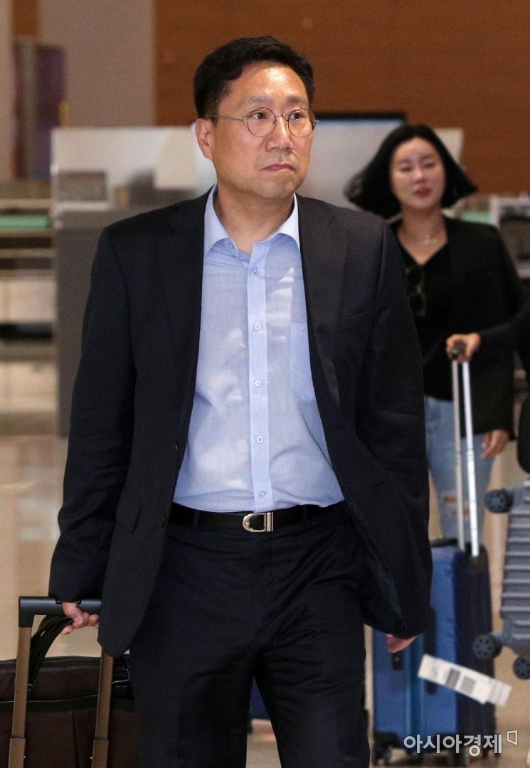 [포토] 방미 일정 마치고 귀국하는 양정철 원장