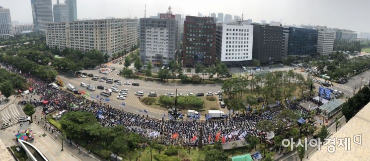 [포토] 여의도 국회 앞 민주노총 총파업대회